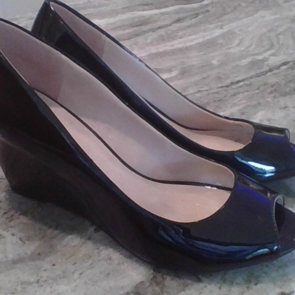 Peep Toe Wedge CZ by Laundry NEVER WORN
